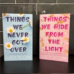 Lucy Score Book Set of 2- Blue and Pink Soft Covers